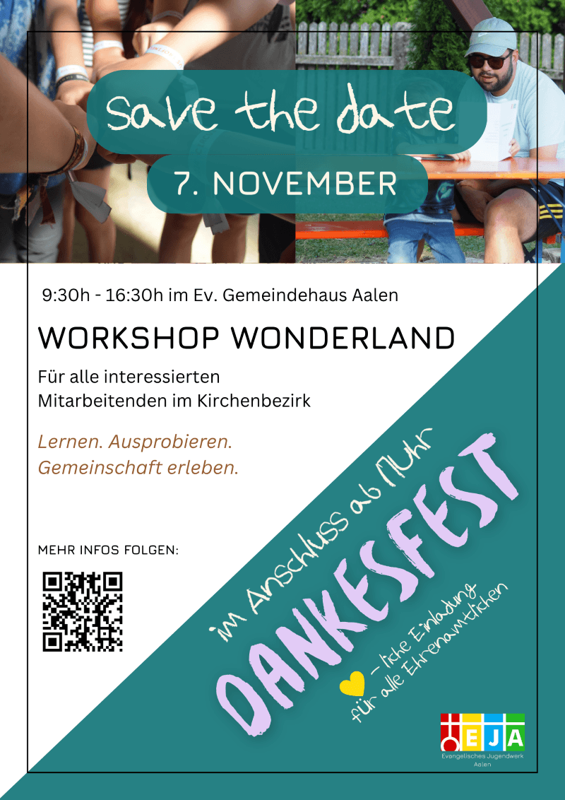 Save the Date zum Workshop Wonderland 2026